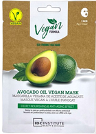 Маска для обличчя Idc Institute Avocado Oil Vegan Mask Deeply Nourishing y Anti-Aging Effect 25 г (8436591922193) - зображення 1