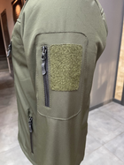 Куртка тактическая, Softshell, цвет Олива, размер 3XL, демисезонная флисовая куртка для военных софтшелл - изображение 9