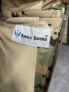 Куртка тактическая зимняя Softshell Single Sword Мультикам 3XL - изображение 8