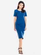 Sukienka ołówkowa damska z rozcięciem Awama A252 106684 S Niebieska (5902360534643) - obraz 3
