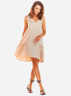 Sukienka na ramiączkach damska luźna Awama A285 106753 L/XL Beżowa (5902360538498) - obraz 3