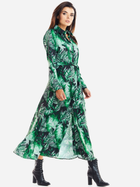 Sukienka koszulowa damska w kwiaty Awama A324 106881 L Zielona (5902360544796) - obraz 5
