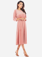 Sukienka trapezowa damska Awama A407 292249 XL Różowa (5902360546776) - obraz 3