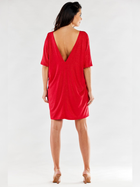 Sukienka tunika damska oversize Awama A557 1259725 One Size Czerwona (5902360575424) - obraz 6