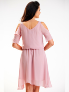Sukienka trapezowa damska Awama A572 1419299 S Różowa (5902360579378) - obraz 2