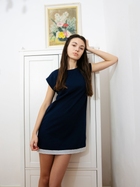 Нічна сорочка LaLupa LA043 381312 S Navy Blue (5903887613170) - зображення 3