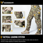 Тактичні демісезонні військові штани IDOGEAR G3 Multicam з наколінниками L Мультикам IDG207899077-1 - зображення 8