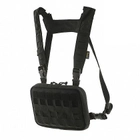Нагрудная сумка-рюкзак M-Tac Chest Rig Elite Black - для пистолета, телефона, фонарика, турникета и мультитула - изображение 1