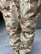 Штани зимові тактичні софтшел флісові Single Sword, розмір L, Мультикам, утеплені штани для військових - зображення 4