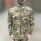 Армійська Кофта флісова Special, тепла, розмір S, Мультикам, шеврони та кишені на рукавах - зображення 1