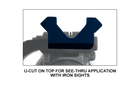 "Ласточкин хвост" быстросъемное боковое крепление Leapers UTG PRO (MTU016) для АК с дополнительной рельсой - изображение 3