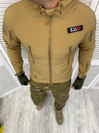 Армійська куртка софтшел 5.11 Койот XL - зображення 2