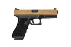 Страйкбольний пістолет D-Boys Glock 17 Gen.4 855 CO2 Half-Tan - изображение 5
