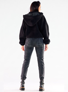 Куртка демісезонна коротка з капюшоном жіноча Awama A533 1220761 SM Black (5902360565777) - зображення 3