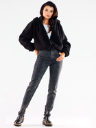 Куртка демісезонна коротка з капюшоном жіноча Awama A533 1220761 L-XL Black (5902360565784) - зображення 4