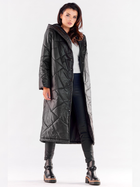 Куртка демісезонна довга з капюшоном жіноча Awama A542 1220784 SM Black (5902360567061) - зображення 3
