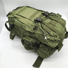 Рюкзак тактический на 65 литров с подсумками (олива) - изображение 5