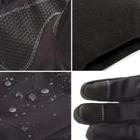 Перчатки тактические теплые с флисовой подкладкой (черные) (размер XL) - изображение 6
