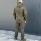 Костюм мужской на флисе Куртка + Брюки / Утепленная форма Softshell олива размер M - изображение 3