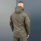 Костюм мужской на флисе Куртка + Брюки / Утепленная форма Softshell олива размер 3XL - изображение 5