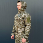 Костюм мужской на флисе Куртка + Брюки / Утепленная форма Softshell пиксель размер 2XL - изображение 6