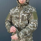 Костюм мужской на флисе Куртка + Брюки / Утепленная форма Softshell пиксель размер 2XL - изображение 7