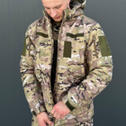 Костюм мужской на флисе Куртка + Брюки / Утепленная форма Softshell мультикам размер S - изображение 7