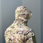 Чоловічий Костюм на флісі Куртка + Штани / Утеплена форма Softshell мультикам розмір 2XL - зображення 4