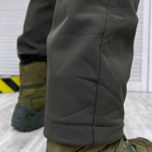 Демисезонный мужской Костюм Куртка с капюшоном + Брюки/Полевая Форма SoftShell олива размер S - изображение 8