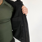 Чоловіча демісезонна Куртка з капюшоном ріп-стоп на силіконі до -15°C чорна розмір M - зображення 5