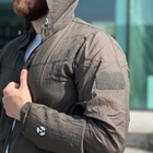 Мужская летняя Куртка от солнца / Легкая Ветровка с капюшоном хаки размер S - изображение 5