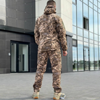 Костюм мужской Куртка + Брюки с флисовой подкладкой / Утепленная форма Softshell пиксель размер M 48 - изображение 2