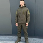 Мужская Куртка Softshell с Флисовой подкладкой олива / Демисезонная верхняя одежда размер S - изображение 4