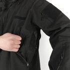 Чоловіча флісова Куртка Softshell з капюшном та вентиляційними блискавками чорна розмір M - зображення 4