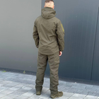 Мужская Куртка Softshell с Флисовой подкладкой олива / Демисезонная верхняя одежда размер M - изображение 3