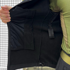 Мужской демисезонный Костюм Куртка + Брюки / Полевая форма Softshell с системой Вентиляции черная размер L - изображение 8