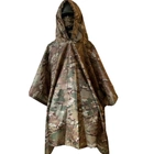 Дождевик - Пончо Оксфорд мультикам с чехлом / Водозащитный плащ-шатер размер универсальный - изображение 2