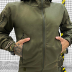 Чоловічий демісезонний Костюм Куртка + Штани / Польова форма Softshell із системою Вентиляції олива розмір XL - зображення 4