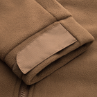 Мужская Флисовая куртка с капюшоном койот / Верхняя одежда M-Tac Windblock Division Gen.II размер 3XL - изображение 6