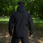 Чоловічий демісезонний Костюм Куртка + Штани / Польова форма Softshell із Липучками під Шеврони чорна розмір XL - зображення 8