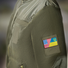 Набор шевронов 2 шт с липучкой Флаг Украины и США 5х8 см - изображение 7