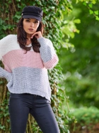Пуловер жіночий Awama A390 212944 One Size Рожевий (5902360549920) - зображення 14