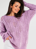 Sweter damski luźny Awama A444 1185465 One Size Purpurowy (5902360557772) - obraz 3