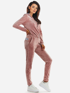 Bluza damska rozpinana streetwear welurowa Awama A373 212885 M Różowa (5902360550940) - obraz 5