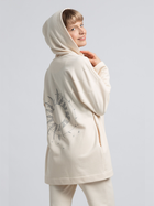 Bluza damska rozpinana streetwear z nadrukiem na plecach LaLupa LA058 1104303 S Wanilia (5903887628884) - obraz 2