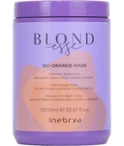 Маска для волос анти-оранж для блонда Inebrya Blondesse No-Orange Mask 1000 мл для блондинок/ осветляли каштановые волосы