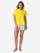 Піжамна футболка LaLupa LA109 1223040 2XL Yellow (5903887675697) - зображення 3