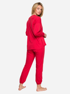 Piżama z długim rękawem LaLupa LA122 1223093 2XL-3XL Czerwona (5903887689823) - obraz 4