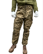 Статутні тактичні зимові військові штани на шерстипоні піксель ММ-14, ШВВЗ з утеплювачем 52/6 - зображення 10