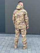 Військова тактична форма софтшелл (Soft Shell) мультикам, тепла демісезонна форма костюм Мультикам Softshell демісезонна військова форма Multicam XXXL - зображення 4
